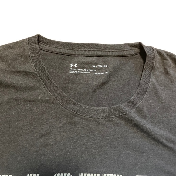 Under Armour Baseball or Nothing T-Shirt Heatgear Gray Tee Loose Fit Size XL - Picture 7 of 11